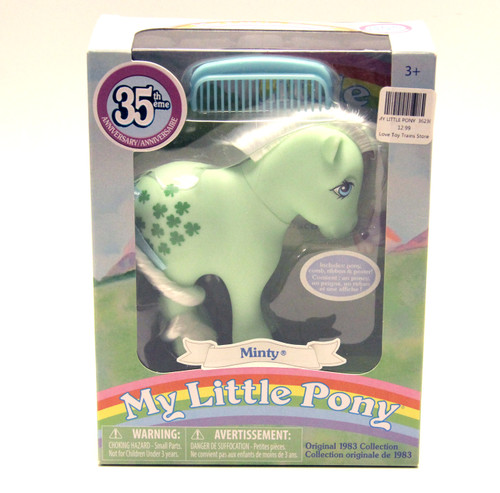 For ages 3+ – Special anniversary reproduction of 1983 My Little Pony "Minty"