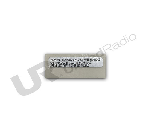 B4C037900 JVCKENWOOD CAUTION LABEL (SIDE) B4C-0379-00