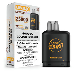 Level X Boost G2 Good Ol Golden Tobacco 20mg(ON) Level X Boost G2 Good Ol Golden Tobacco 20mg(ON)