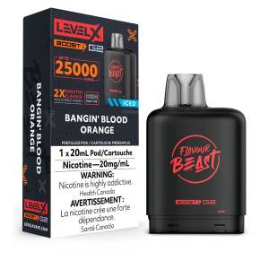 Level X Boost G2 Bangin Blood Orange 20mg(ON) Level X Boost G2 Bangin Blood Orange 20mg(ON)