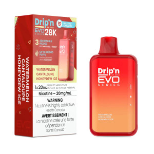 Dripn Evo 28k Watermelon Cantaloupe Honeydew Ice(ON)