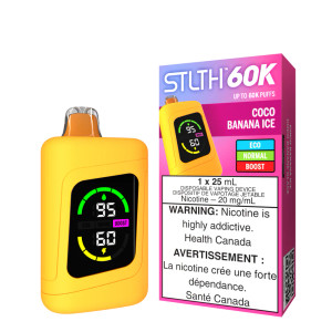 Stlth 60K Coco Banana Ice 20mg Stlth 60K Coco Banana Ice 20mg