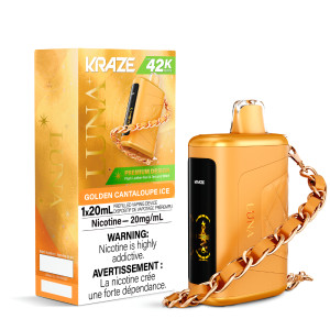 Kraze Luna 42K Golden Cantaloupe Ice 20mg Kraze Luna 42K Golden Cantaloupe Ice 20mg