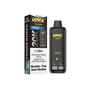 Ripper Sleek 20k Zero Nic Bomb Blue Razz Ice Ripper Sleek 20k Zero Nic Bomb Blue Razz Ice