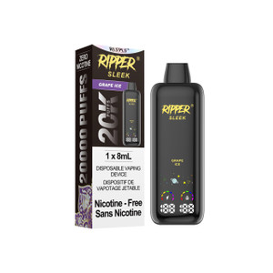 Ripper Sleek 20k Zero Nic Grape Ice Ripper Sleek 20k Zero Nic Grape Ice