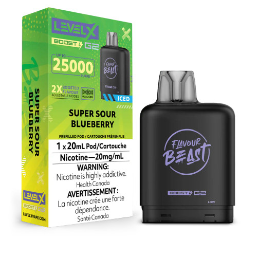 Level X Boost G2 Super Sour Blueberry 20mg(ON)