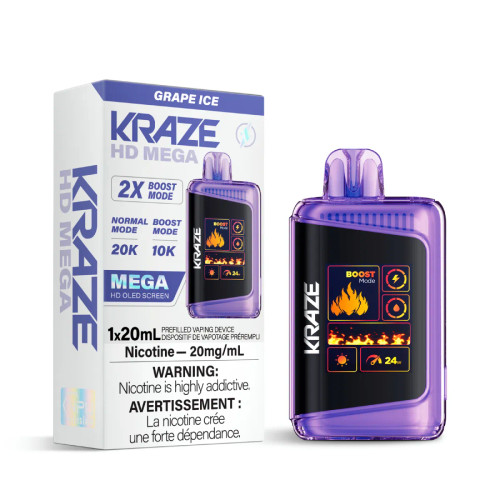 Kraze HD Mega Grape Ice 20mg(ON)