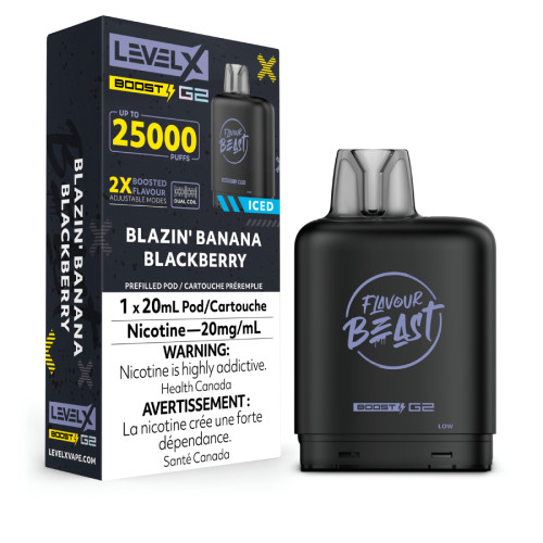 Level X Boost G2 Blazin Banana Blackberry 20mg(ON)