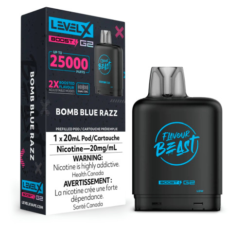Level X Boost G2 Bomb Blue Razz 20mg(ON)