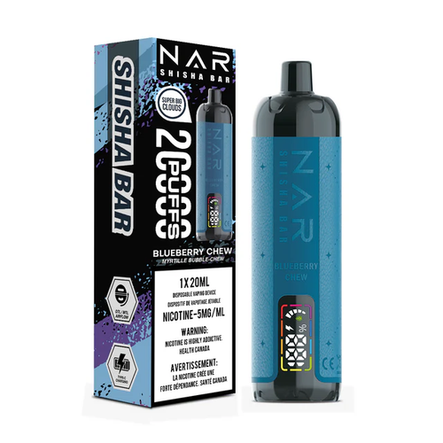 Nar Shisha Bar Blueberry Chew 20000 Puffs