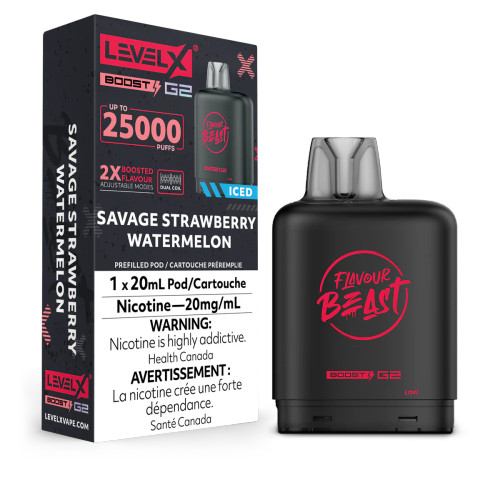 Level X Boost G2 Savage Strawberry Watermelon 20mg(ON)