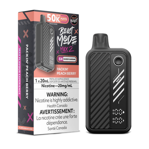 Beast Mode Max 2 50K Packin Peach Berry 20mg