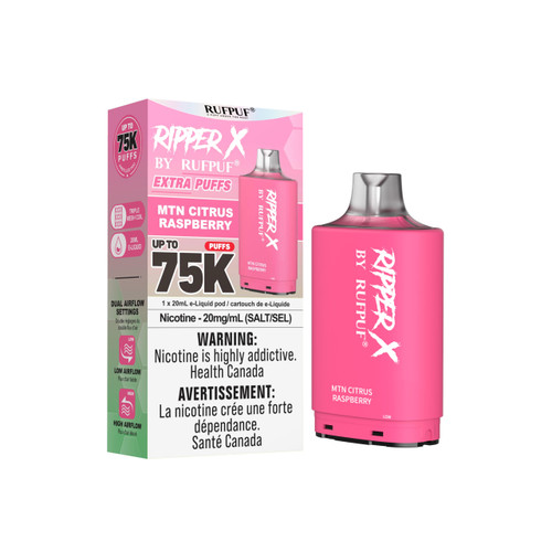 Ripper X 75K MTN Citrus Raspberry 20mg