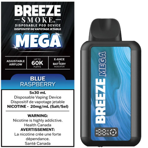 Breeze Mega 60K Blue Raspberry