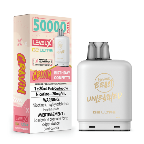 Level X G2 Ultra Birthday Confetti replacement pod vape Canada Windsor