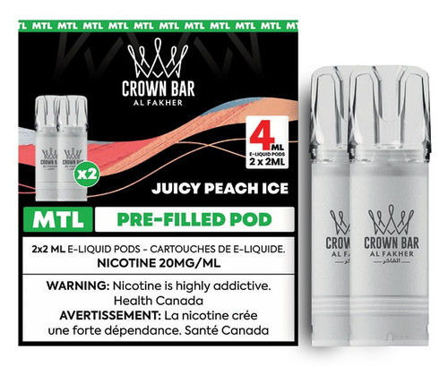 Al Fakher Crown Bar MTL Pod Juicy Peach Ice