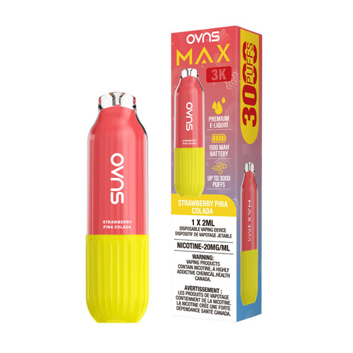 OVNS Max 3K Strawberry Pina Colada disposable vape Ontario Canada