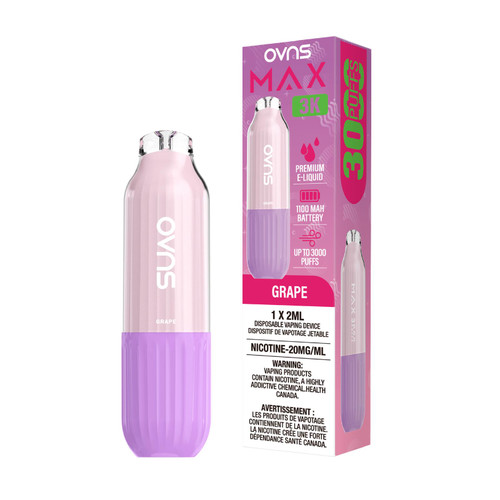 OVNS Max 3K Grape disposable vape Ontario Canada