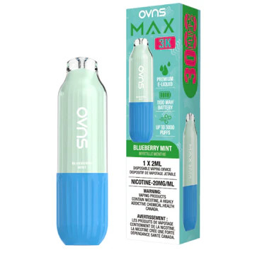OVNS Max 3K Blueberry Mint 20mg disposable vape Ontario Canada