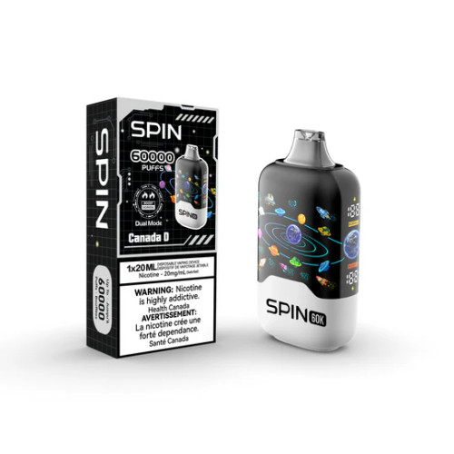 Spin 60K Canada D 20mg disposable vape Ontario Canada