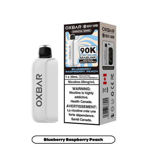 Oxbar Maglink 90K Blueberry Raspberry Peach replacement pod for Oxbar battery device Ontario Canada