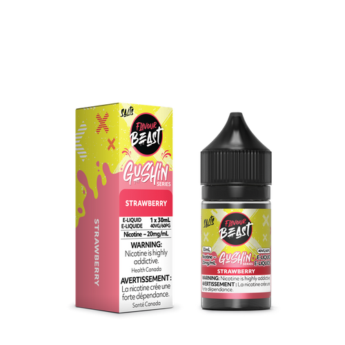 Flavour Beast Gushin Strawberry 30ml e-liquid vape juice for refillable vape devices Canada Windsor