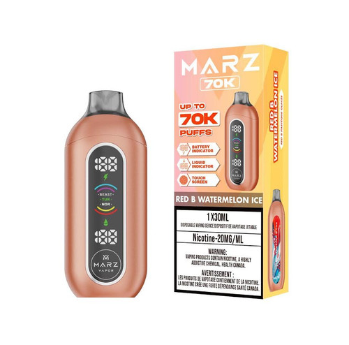 Marz 70K Red B Watermelon Ice 20mg disposable vape Canada Windsor