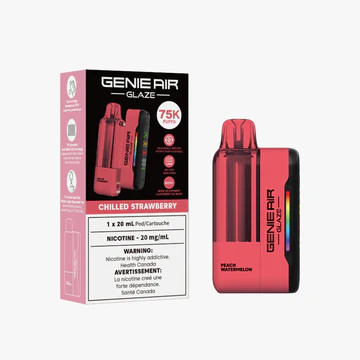 Genie Air Glaze 75K Starter Kit Chilled Strawberry pod vape device Ontario Canada