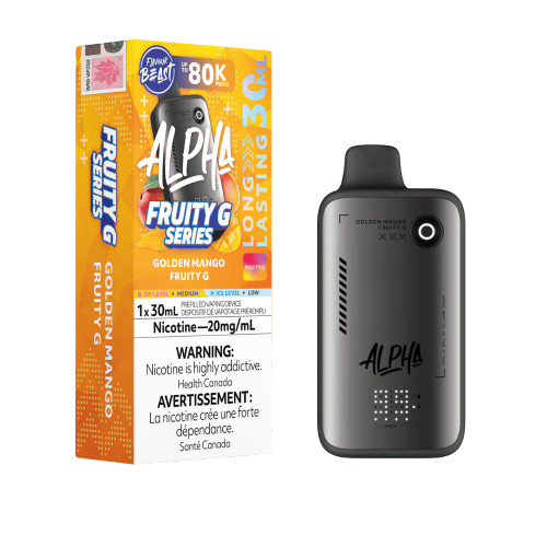Flavour Beast Alpha 80K Golden Mango Fruity G disposable vape Ontario Canada