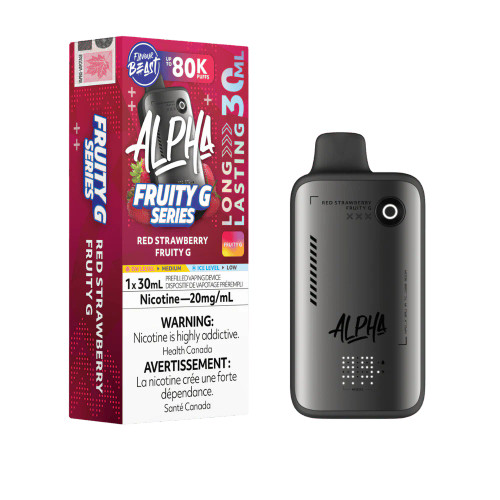 Flavour Beast Alpha 80K Red Strawberry Fruity G disposable vape Ontario Canada