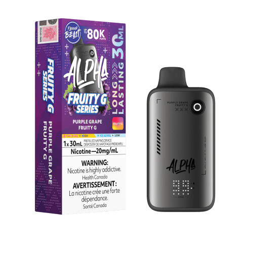 Flavour Beast Alpha 80K Purple Grape Fruity G disposable vape Ontario Canada