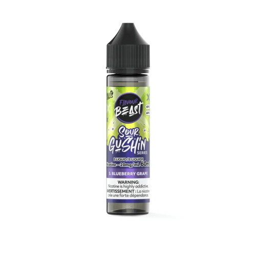 Flavour Beast Gushin Sour Blueberry Grape 60ml e-liquid Ontario Canada