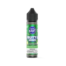 Flavour Beast Salts Green Apple Fruity G 60mL e-liquid bottle available at Ace Vapes in Windsor, Ontario, Canada.