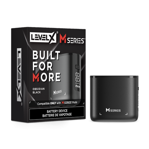 Flavour Beast Level X M Series Device Kit rechargeable battery available in Black, Grey, Blue and Red at Ace Vapes Canada.