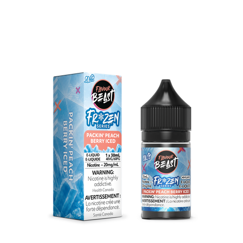 Flavour Beast Frozen Packin Peach Berry Iced 30mL e-liquid in Windsor Ontario Canada