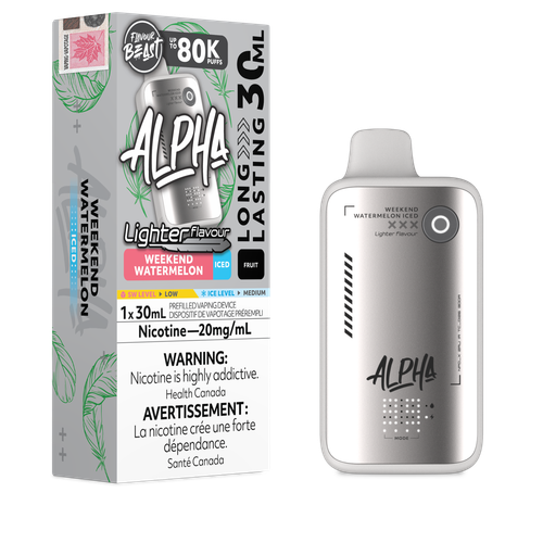 Beast Alpha Light 80K Weekend Watermelon disposable vape in Windsor Ontario Canada