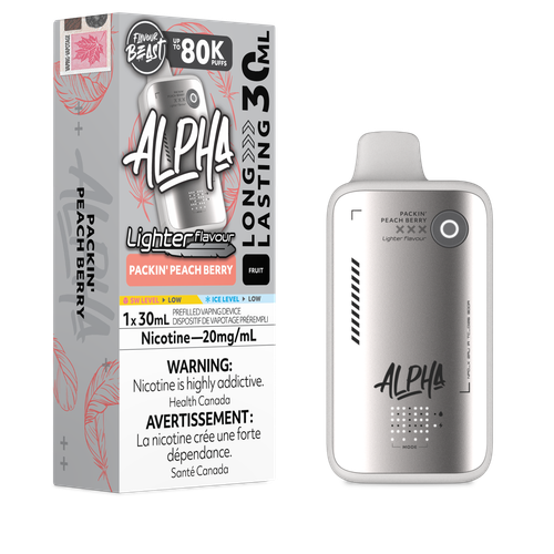 Beast Alpha Light 80K Packin Peach Berry disposable vape in Windsor Ontario Canada