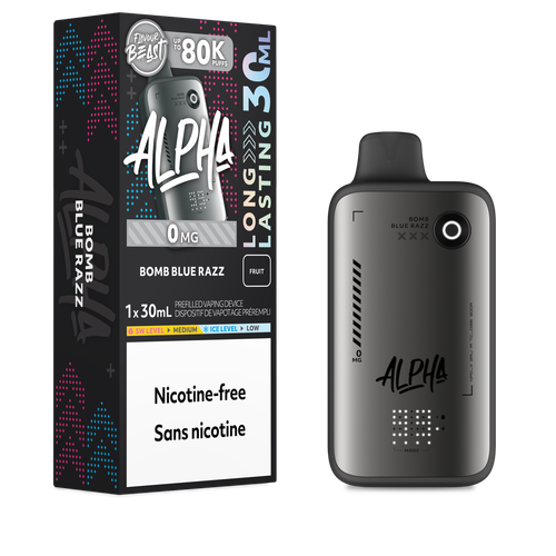 Flavour Beast Alpha 80K No Nic. Bomb Blue Razz Disposable Vape – Ace Vapes Windsor