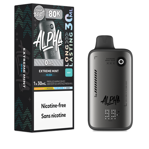 Flavour Beast Alpha 80K No Nic. Extreme Mint Disposable Vape – Ace Vapes Windsor