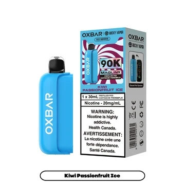 Oxbar Maglink 90K Replacement Vape Pod Kiwi Passionfruit Ice – Kiwi Passionfruit Ice Flavour – Ace Vapes Windsor