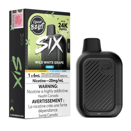 Flavour Beast Six 24K - Wild White Grape Iced