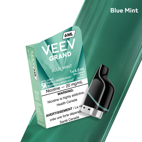 Veev Grand Pod Blue Mint 6ml Replacement Pod at Ace Vapes Windsor
