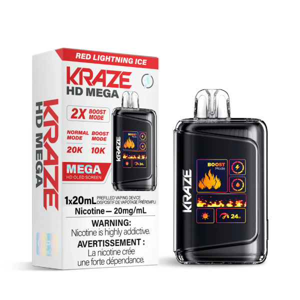 Kraze HD Mega Red Lightning Ice 20mg(ON)