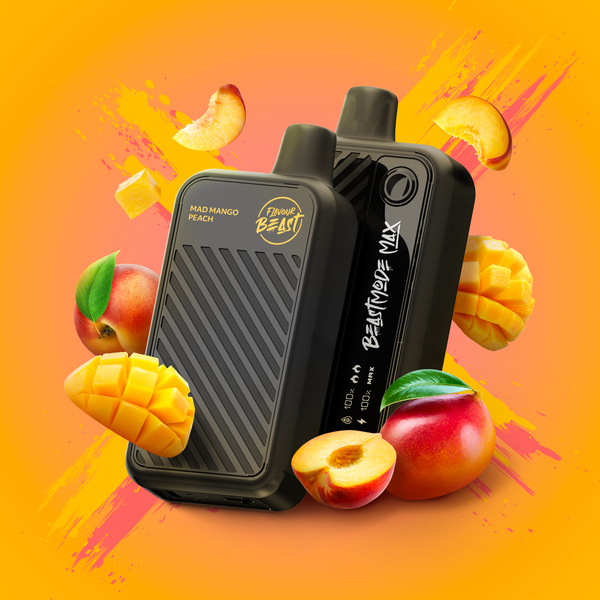 Flavour Beast Mode Max Mad Mango Peach 20mg Ontario disposable vape at Ace Vapes Windsor