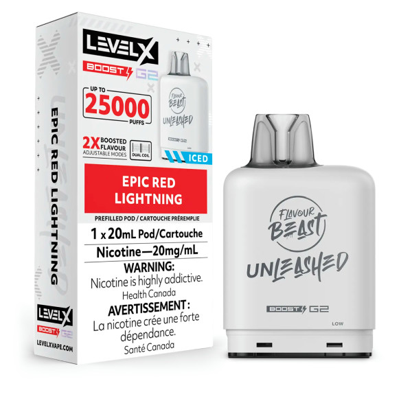Level X Boost G2 Epic Red Lightning 20mg(ON)