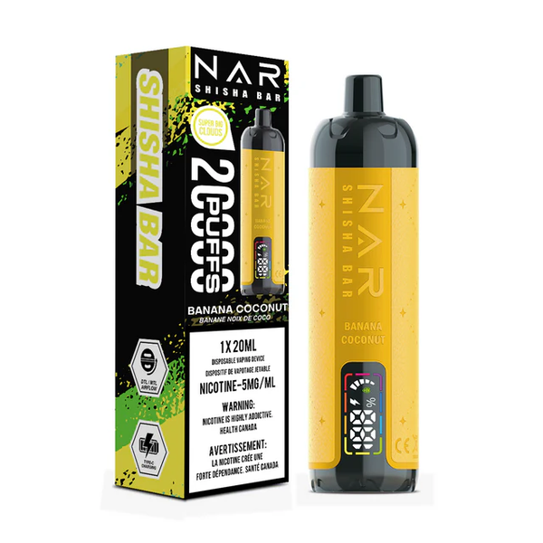 Nar Shisha Bar Banana Coconut 20000 Puffs