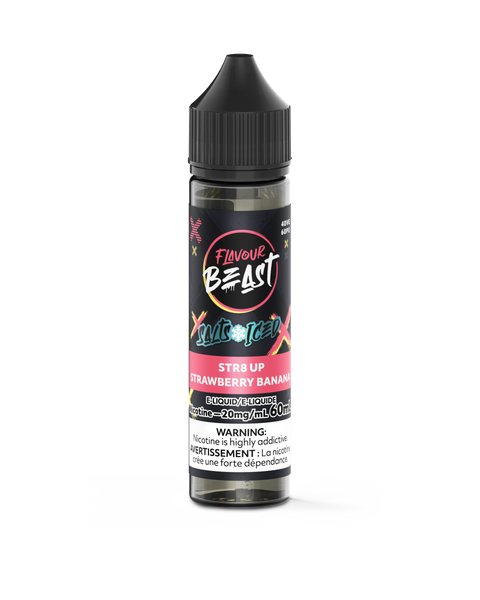 Flavour Beast Salts Str8 up Strawberry Banana 20mg 60ml
