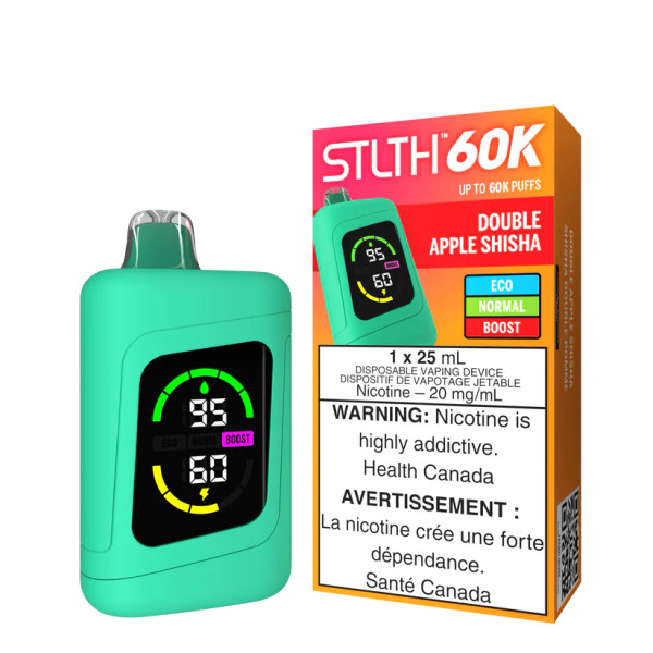 Stlth 60K Double Apple Shisha 20mg