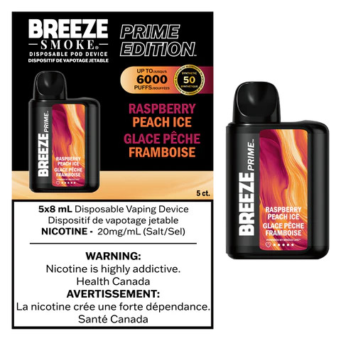 Breeze Prime Raspberry Peach Ice S50(ON)