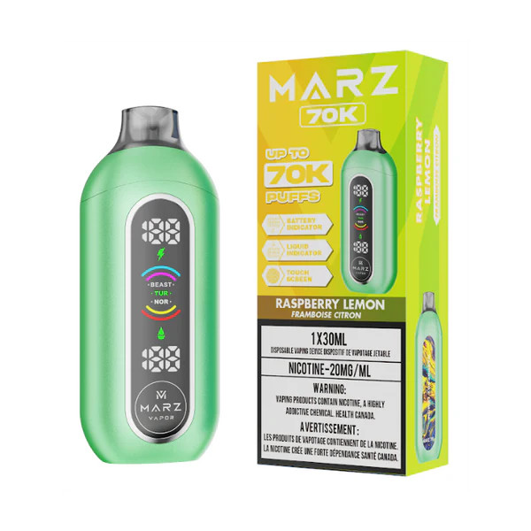 Marz 70K Raspberry Lemon 20mg